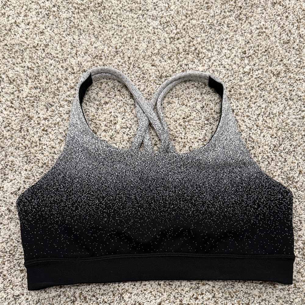 Lululemon Athletica Black and Gray Sports Bra